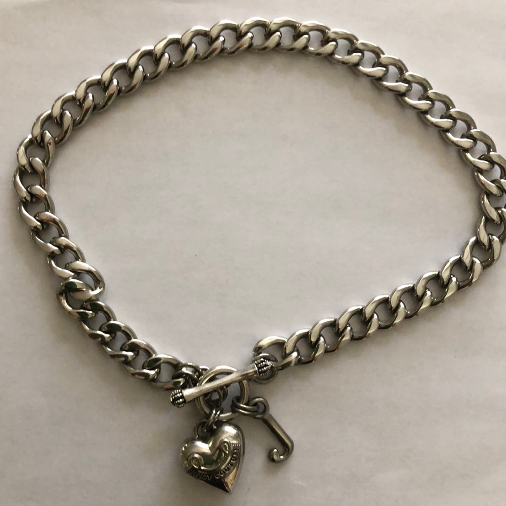 Juicy Couture Silver Choker Neckless